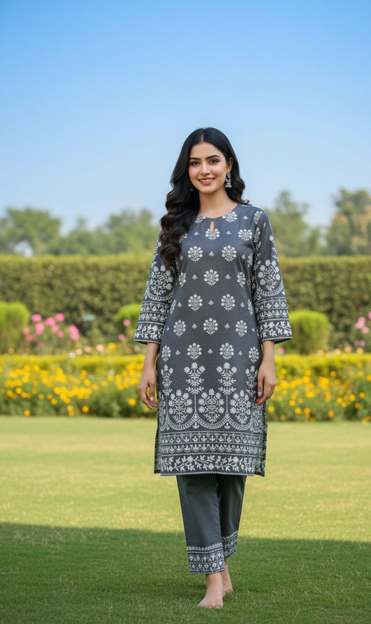 Dhanak Digital Print 2piece Suits for Winters