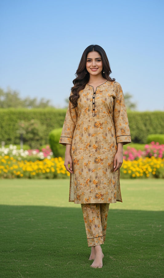 Dhanak Digital Print 2piece Suits for Winters