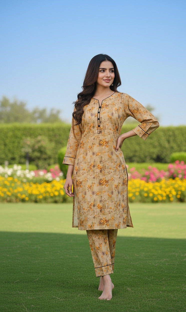 Dhanak Digital Print 2piece Suits for Winters
