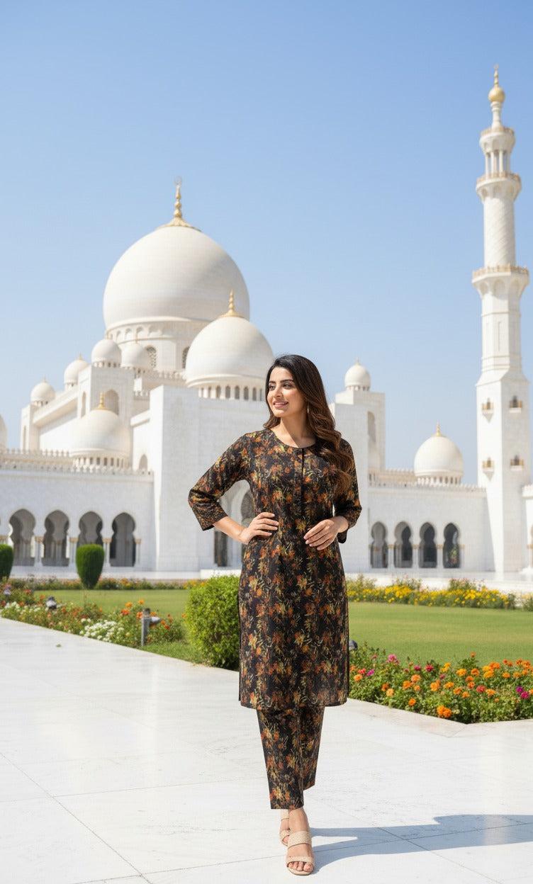 Dhanak Digital Print 2piece Suits for Winters