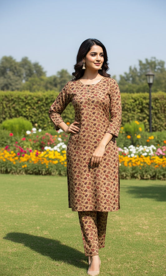 Dhanak Digital Print 2piece Suits for Winters