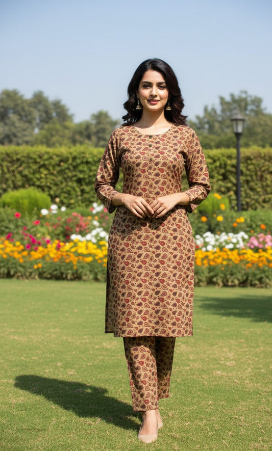 Dhanak Digital Print 2piece Suits for Winters