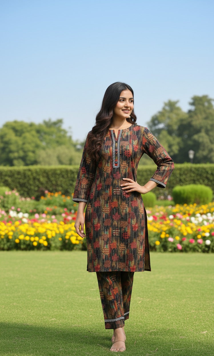 Dhanak Digital Print 2piece Suits for Winters