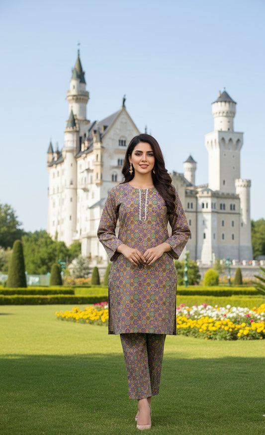 Dhanak Digital Print 2piece Suits for Winters
