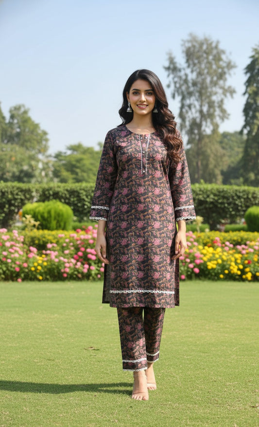 Dhanak Digital Print 2piece Suits for Winters