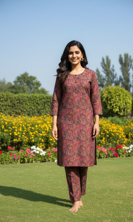 Dhanak Digital Print 2piece Suits for Winters
