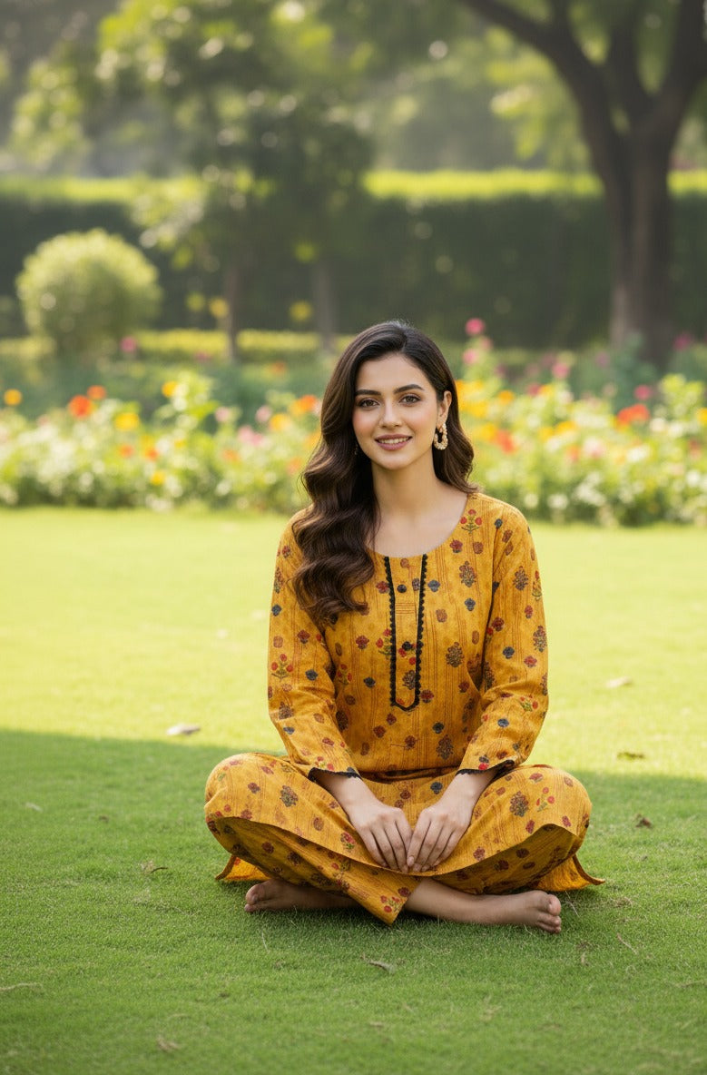 Dhanak Digital Print 2piece Suits for Winters