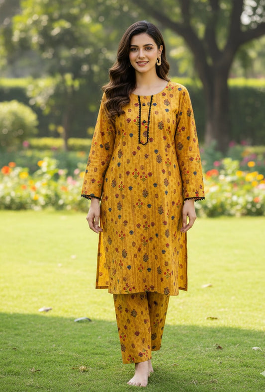 Dhanak Digital Print 2piece Suits for Winters