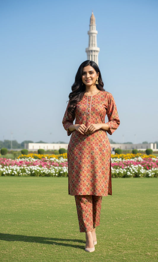 Dhanak Digital Print 2piece Suits for Winters