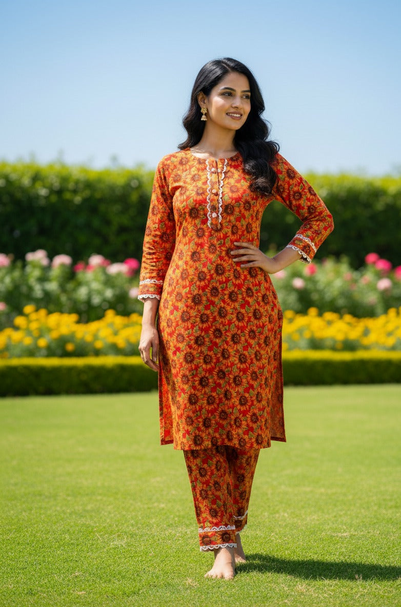 Dhanak Digital Print 2piece Suits for Winters