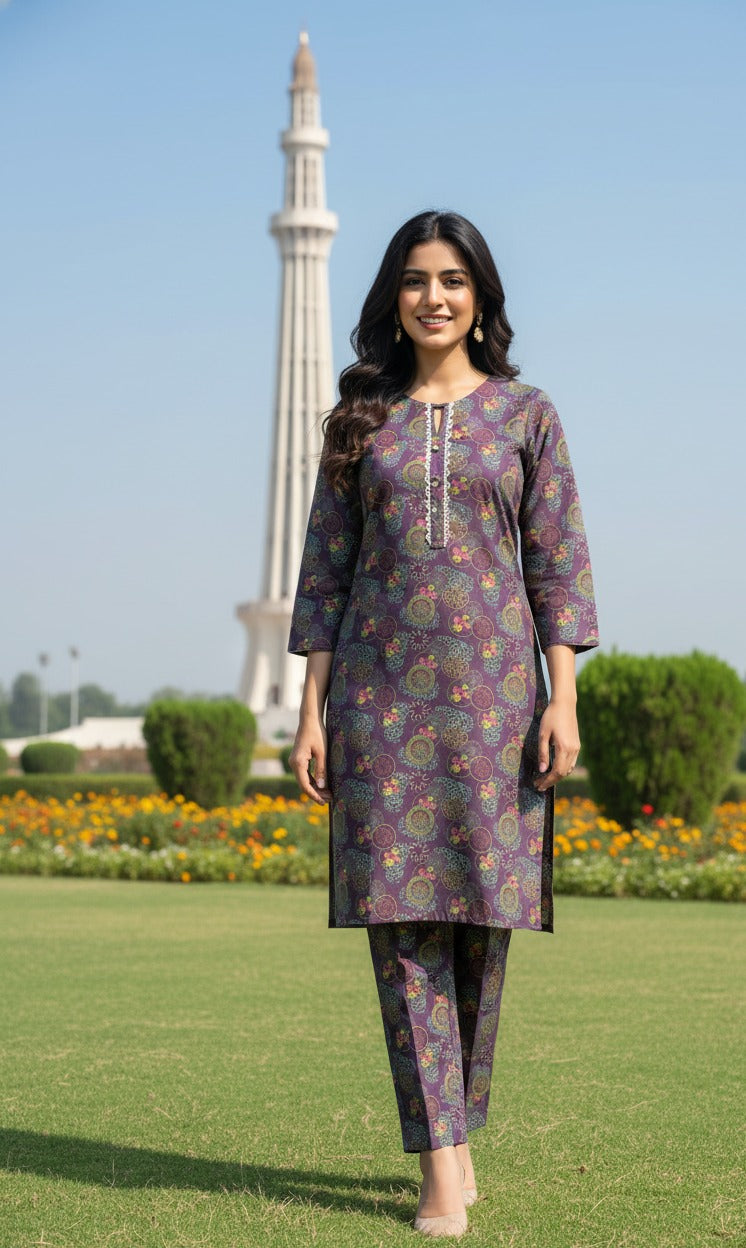 Dhanak Digital Print 2piece Suits for Winters