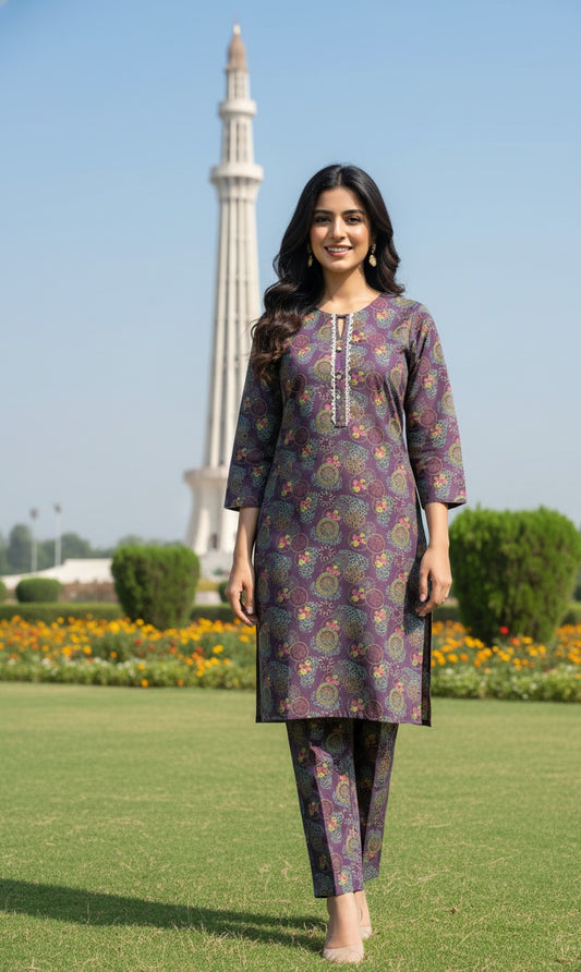 Dhanak Digital Print 2piece Suits for Winters