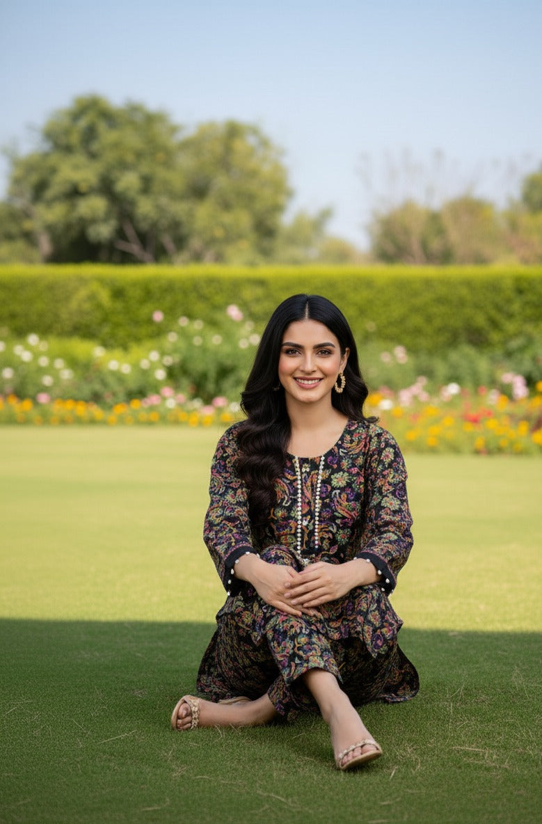 Dhanak Digital Print 2piece Suits for Winters