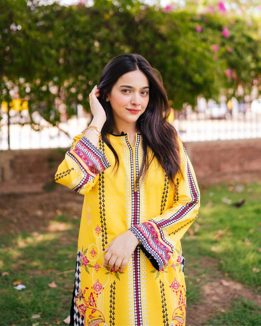 Sunflower vintage Digital Printed CO-ORD Set