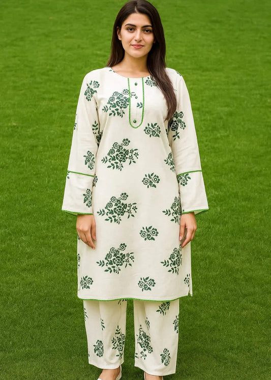 Stitched 2-Piece Set Digital Printed Outfit